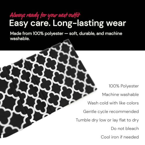 Quatrefoil Pattern Infinity Scarf for Women - Travel Scarf with Hidden Pocket - All Seasons 6