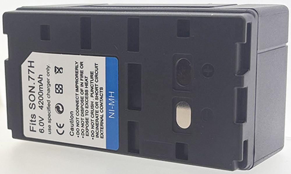 Batería compatible para Sony NP-78 recargable de litio repuesto para videocámara de mano 3