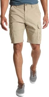 LindoMaker Mens Shorts Casual Cargo Summer Shorts Regular Fit Travel Shorts Quick Dry Running Shorts