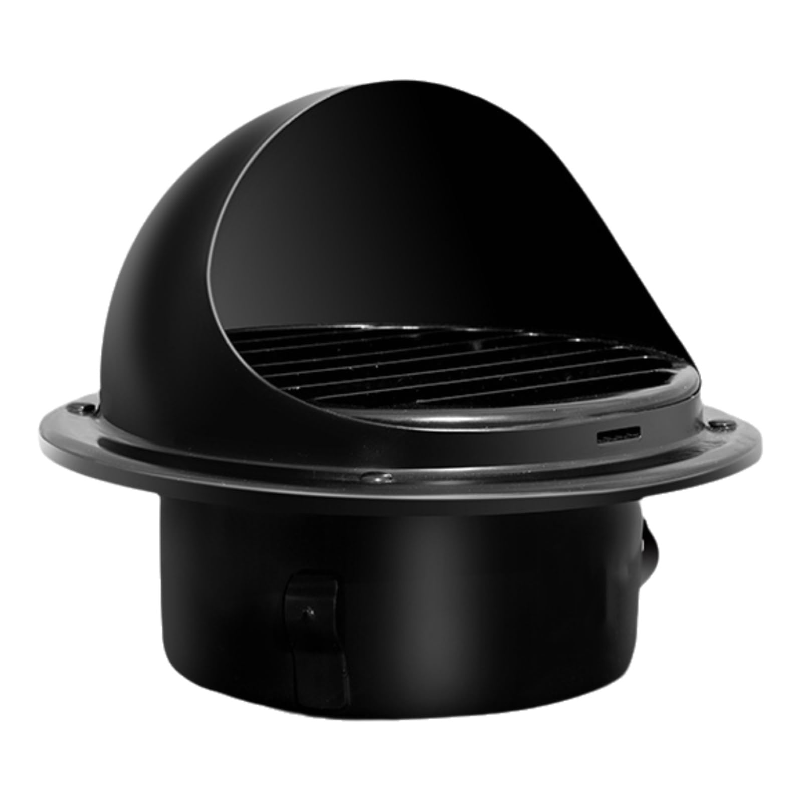 Griglia di ventilazione da parete in acciaio da 150 mm, colore: nero, 120 mm, per la casa e la cucina