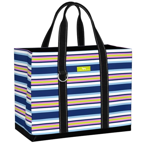 SCOUT Original Deano Tote Large - Durable Lightweight Open Top Beach, Pool & Lake Bag, Inside Zip Pocket, Folds Flat