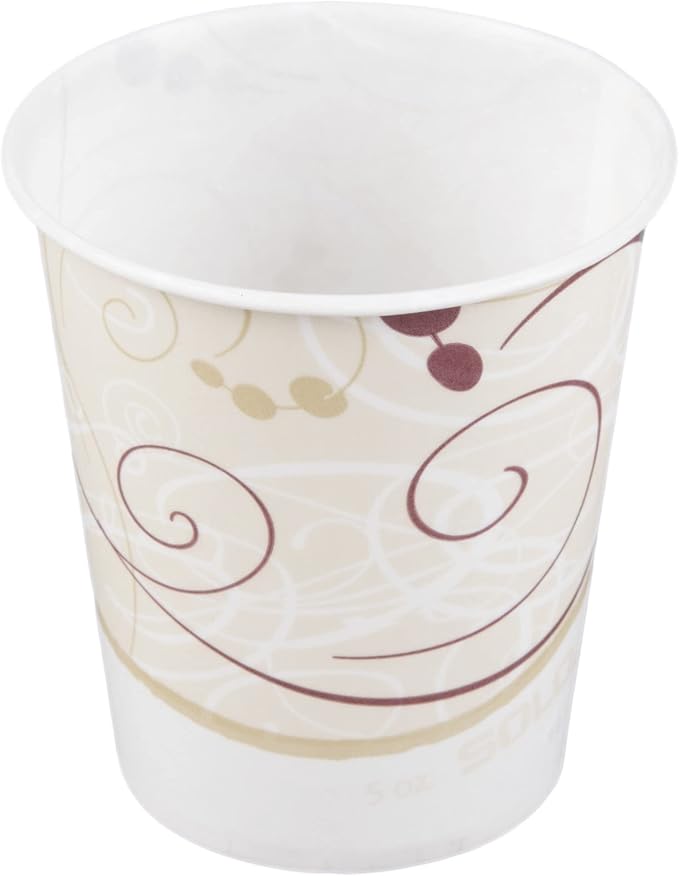 SOLO Cup Company R53SYMCT Paper Water Cups, Waxed, 5 oz (Case of 3,000)
