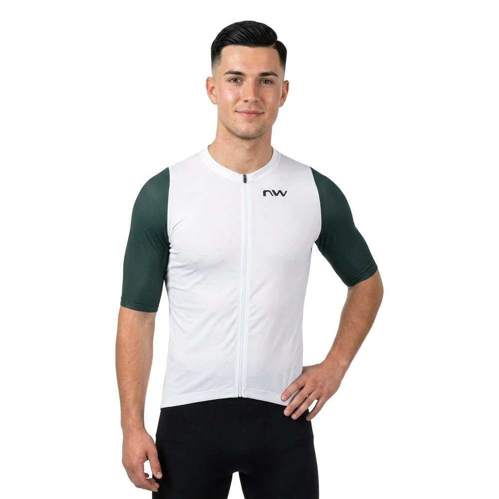 Northwave Extreme Evo Maglia da ciclismo corta, bianco/petrolio 2026