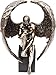 Produktbild Kare Design Deko Objekt Nude Sad Angel Klein, edles Accessoire für den Wohnbereich, Engel Motiv in der Farbe Farbe Bronze mit schwarzem Sockel (H/B/T) 26x18x11cm