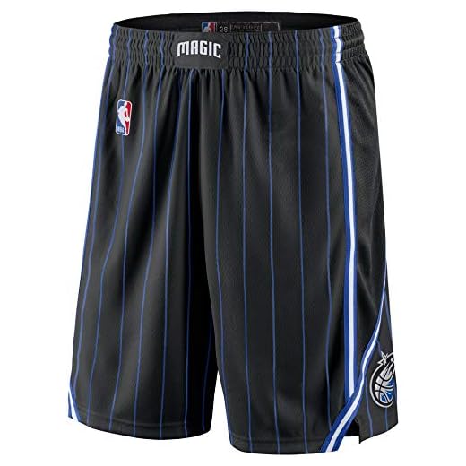 Orlando Magic Youth 8-20 Official Swingman Dri-Tek Performance Shorts (Orlando Magic Black Icon Edition Shorts, 8)