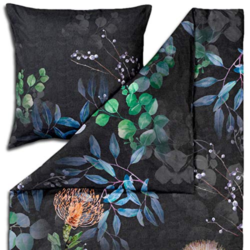 Foto von ESTELLA Mako-Satin Bettwäsche Midnight Multicolor