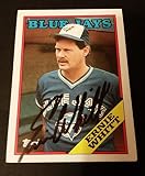 Ernie White Blue Jays 1988 Topps #79 Red Sox Authentic Signed Autograph JG2
