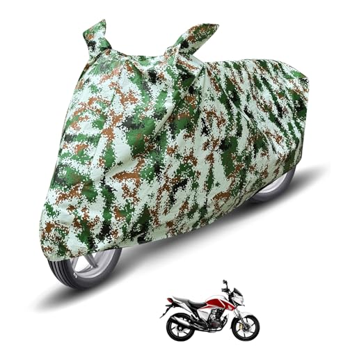 Image of Auto Hub Waterproof Bike Cover Compatible with Dazzler Dustproof, UV Protection Two Wheeler Bike Dazzler Cover - Forest