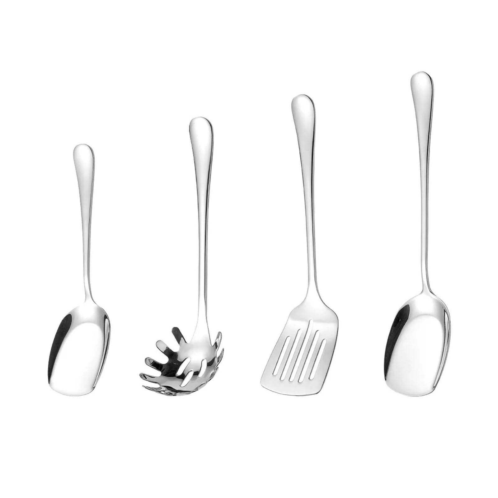 1 Set 304 Edelstahl Spaghetti Server Restaurant Hotel Supplies Service Löffel Braten Spachtel Küche Utensil für Pasta