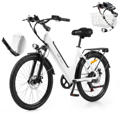 24'' Electric Bike with 1500W Peak Motor, 22Mph 60Miles Ebike for Adults