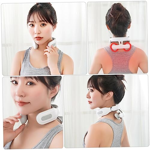 Masseur cervical électrique chauffant rechargeable USB pour massage cou - 5