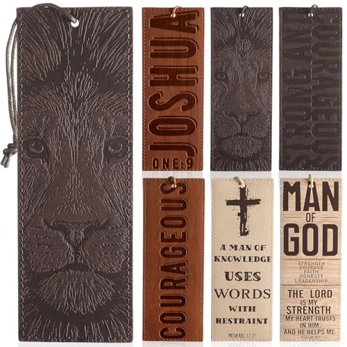 Marque-pages chrétiens en cuir pour étude biblique et prière quotidienne
