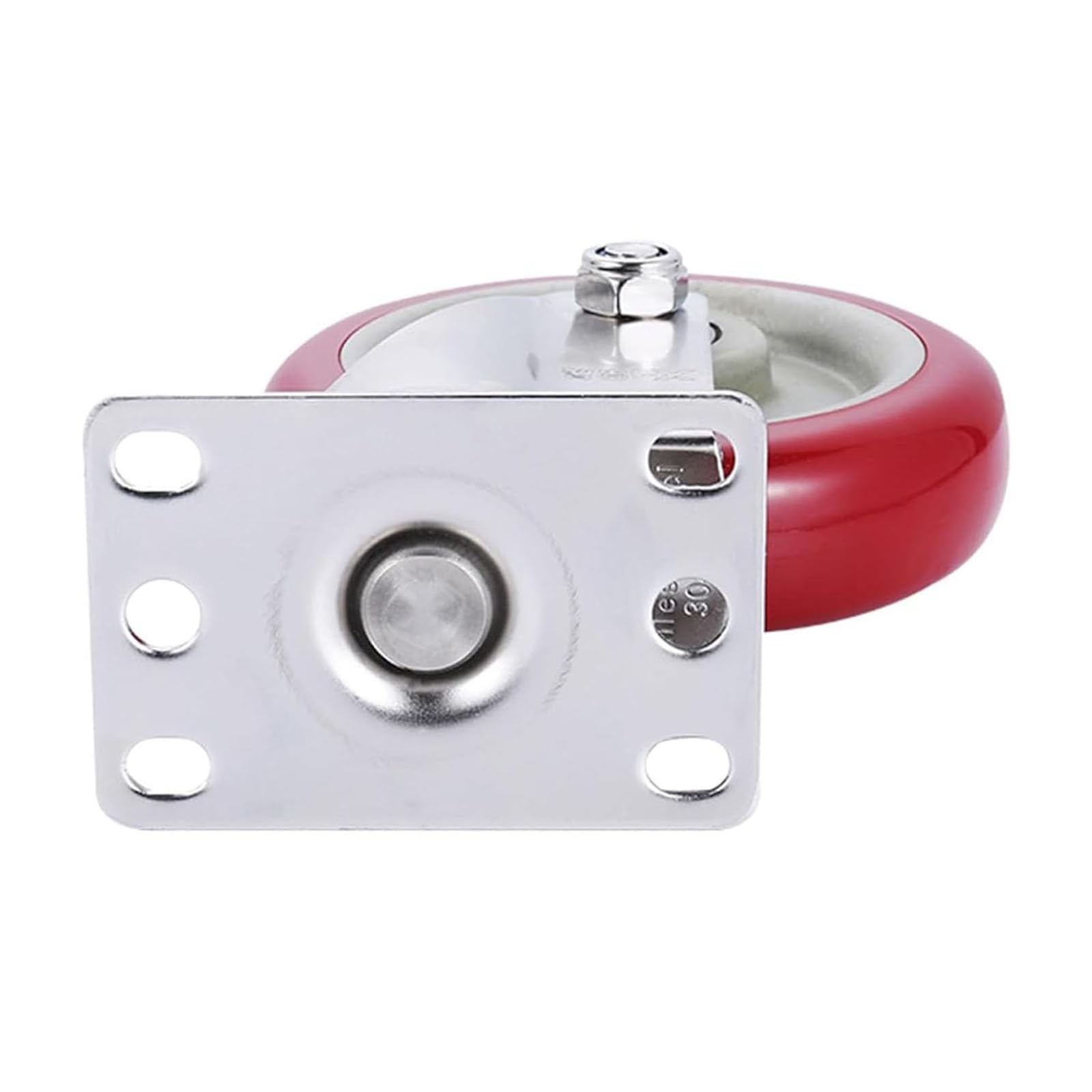 Rotelle Silenziose Industriali da 3/4/5 Pollici, Ruote Girevoli per Mobili in Acciaio Inossidabile per Carichi Pesanti da 4 Confezione, per Mobili, Carrelli,Brake Caster,5inch