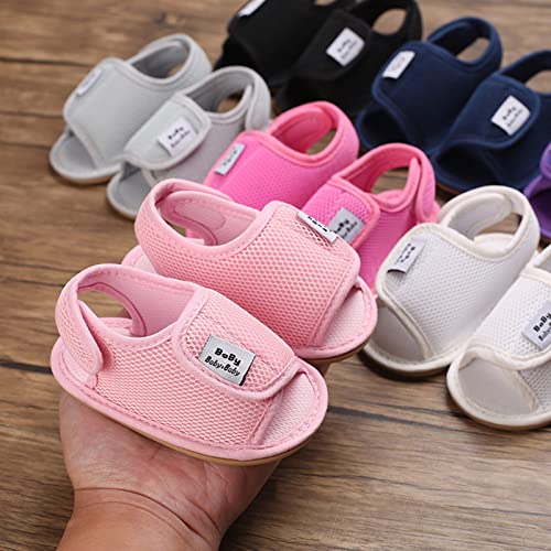 Baby Girls Boys Sandals Infant Toddler Shoes First Walkers Prewalkers Mesh Soft Sole Sneakers Casual (Pink, 6 Toddler)3