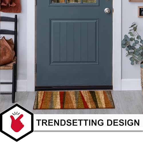 Mohawk Home Mayan Sunset Stripe 2' 6" x 3' 10" Area Rug - Tan - Perfect for Living Room, Dining Room, Office