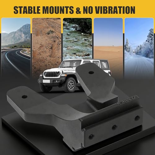 Image of Quick Release Dual A-Pillar Light Mounts for Jeep Wrangler JL /JLU & Gladiator JT 2018-2025 - Non-Destructive Installation, Modular Brackets for Offroad LED Pod Lights & Ditch Lights (Not for 4xe)