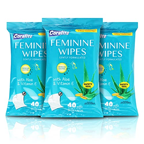 Feminine Wipes To Go Gently Formulated With Aloe & Vitamin E 5 Pack Of 40 At 200 Total #TOP3