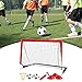 Lljsszr Kids Soccer Goals, Portable Soccer Nets, Soccer Target Net, Training Soccer Goal for Playground Garden Toys, 1 Net Red