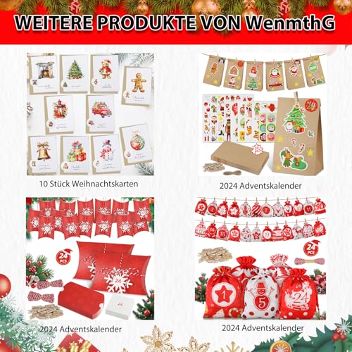WenmthG Adventskalender zum Rubbeln - Ich Liebe Dich, Weil... - Adventskalender A3 Weihnachtskalender - Geschenk für Frauen - Geschenk für Freundin