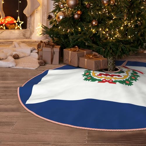 Jupe de sapin de Noël Virginie-Occidentale décoration rustique épaisse