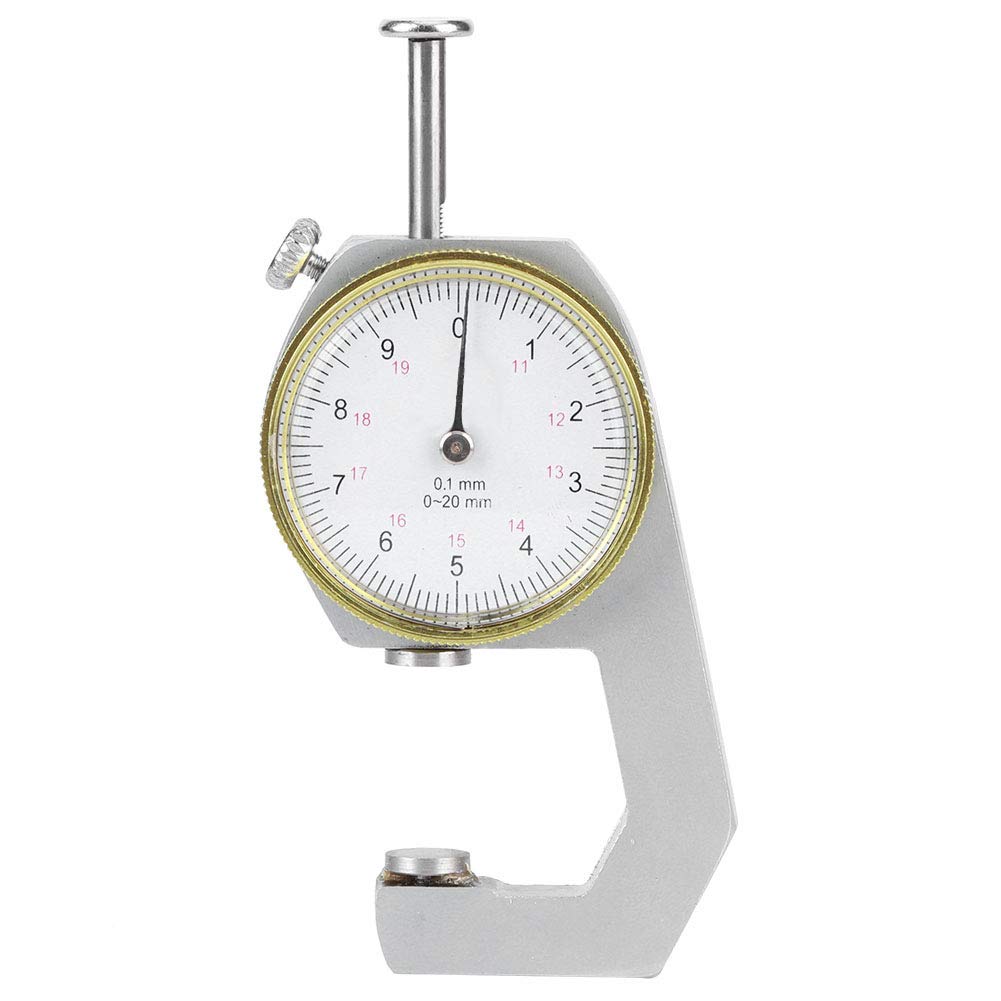 Thick Aluminum Alloy Measuring Device for Exact Measurement of Jewelry Leather Plate, Laptop, Range From 0 to 20 Mm (Flat Head)