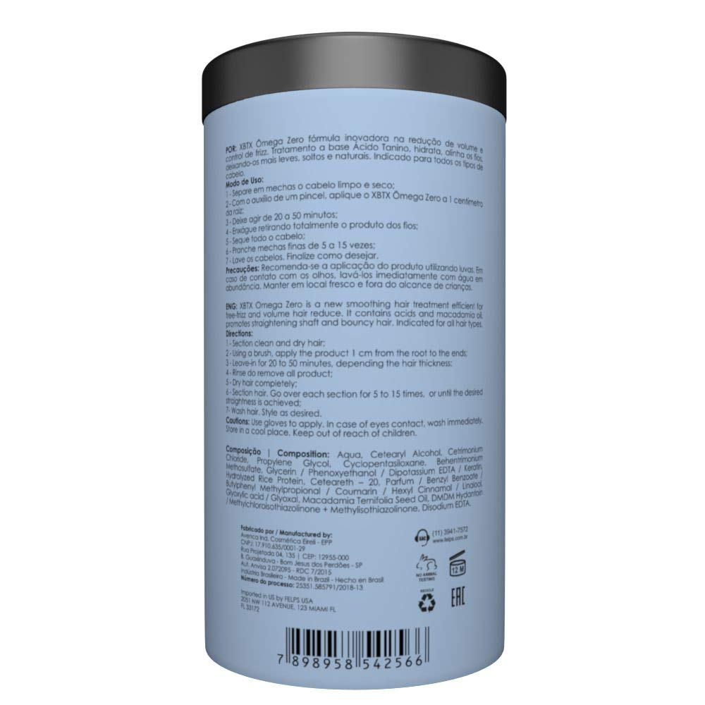 Felps Professional | Omega Zero XBTX | Smoothing Hair Mask | 1000 gr