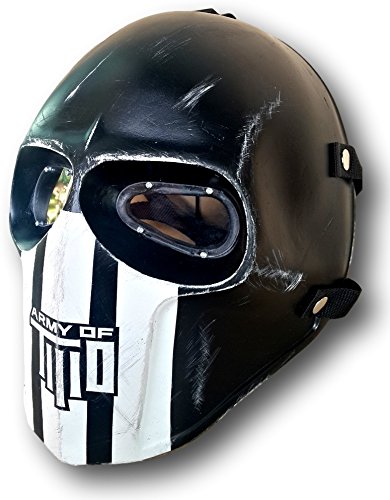 INVADER KING ARMY OF TWO MASK PAINTBALL AIRSOFT HELMET BB GUN HALLOWEEN DARK ARMY
