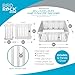 BIRDROCK HOME Pet Playpen with Door | 12 Panel | Strong Plastic | Puppy Safety Fence Pen Playpen | Non-Slip and Secure Dog Gate | White
