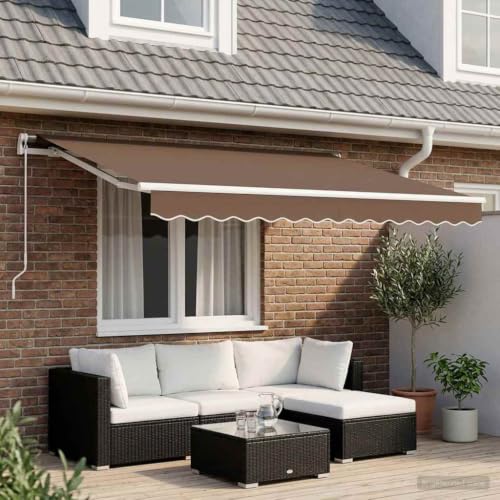 Toldo retráctil de terraza para crear sombra en el jardín rectangular 3