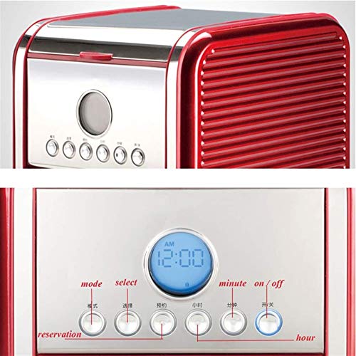 KJFSTJHMM Haushaltsfilter-Kaffeemaschine, 1,8-Liter-Kaffeemaschine, LCD-Display, programmierbarer 24-Stunden-Timer… – Bild 8