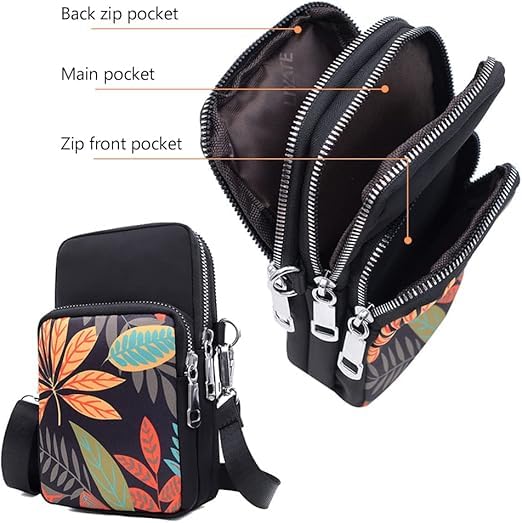 Image of Women Girls Ladies Crossbody Phone Bags Wallet Cellphone Purse Small Shoulder Bag
