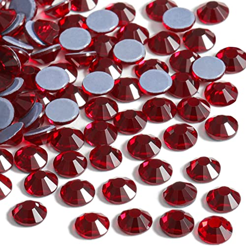 Image of Beadsland Hotfix Rhinestones, 1440pcs Flatback Crystal Rhinestones for Crafts Clothes DIY Decorations, Dark Siam, SS20, 4.6-4.8mm