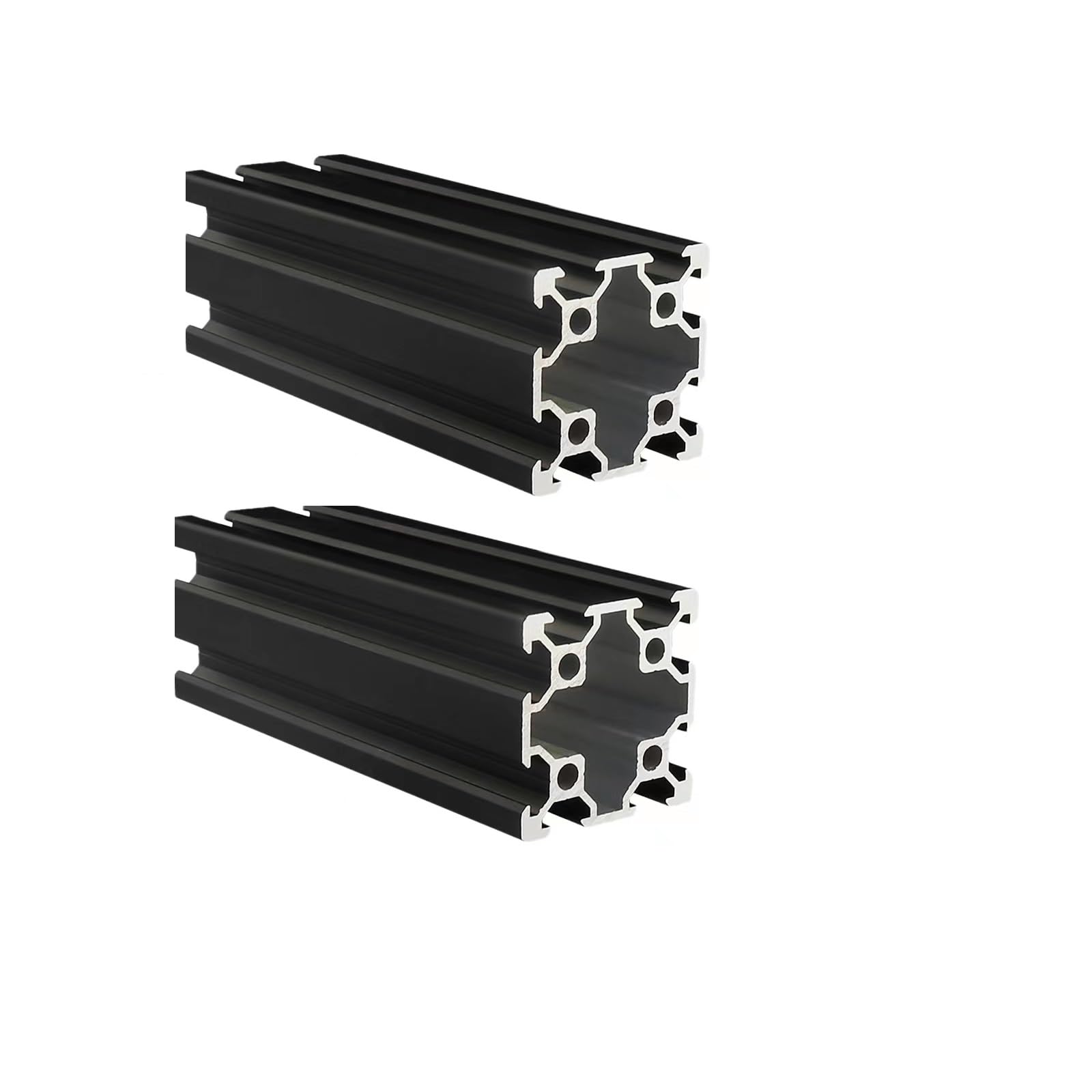 Kwweeoo 2Pcs 4040 Aluminum Extrusion 800mm Long, Black Color, V Type