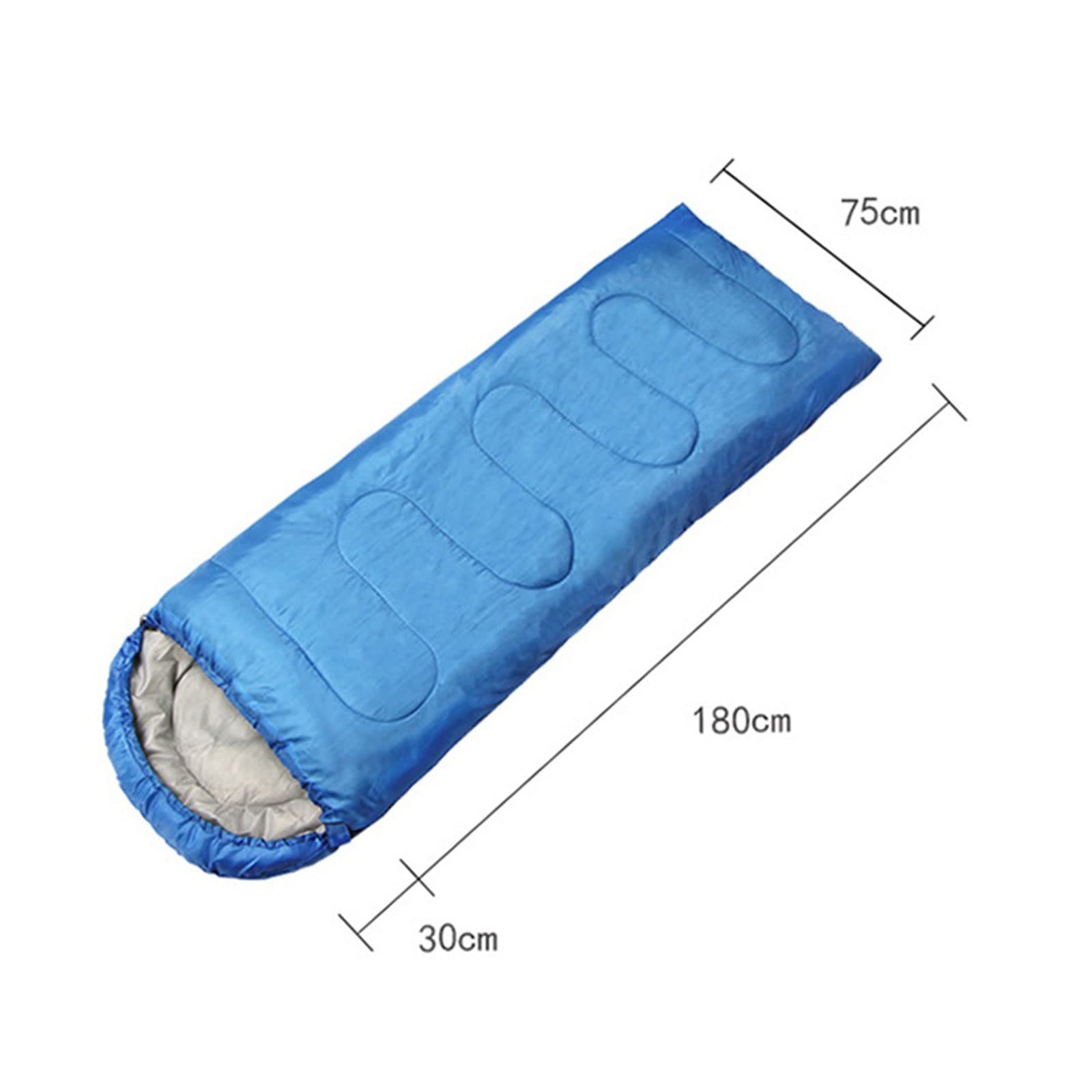 Śpiwory Śpiwór Ultralekki Camping Wodoodporne śpiwory Zagęszczony jesienno-zimowy ciepły śpiwór dla dorosłych na zewnątrz (Dark Blue)