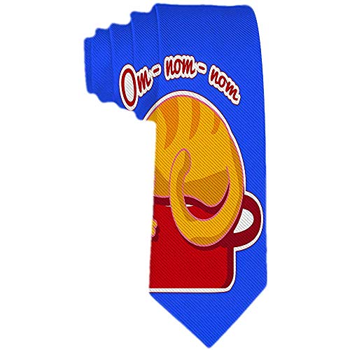 Preisvergleich Produktbild Mens Animals Pattern Krawatte Klassische Seidenkrawatte Gewebte Jacquard Ingwer Katze schläft auf einem roten Topf Krawatten