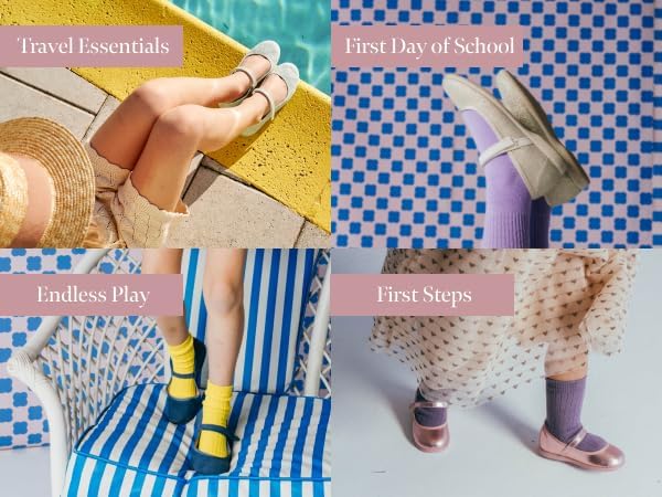 Childrenchic Mary Jane Shoes for Girls – Classic & Comfortable Dress Shoes for Toddlers & Kids – Perfect Flats for School, Play, and Special Occasions (Canvas) - Image 7