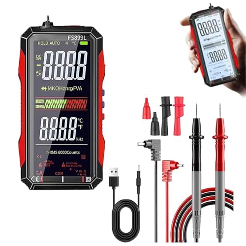 Digital Multimeter, Upgraded FS899L Multimeter, Smart Multimeter, USB Rechargeable Digital