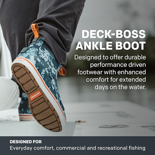 Grundéns Deck-Boss Ankle Boot, Glacier Liquid Print, 8
