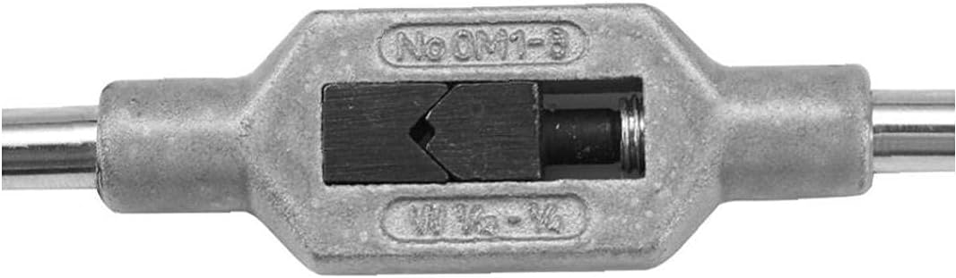 1pc M1 8 1/16inch 1/4inch Adjustable Engineers Tap Hinge Straight Tap Holder Threading Tapping Reamer Tool