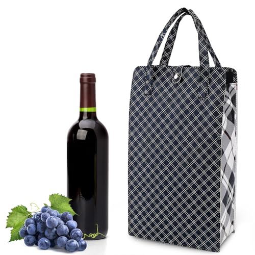 Donmnemb 2 Bottle Leather Wine Bag