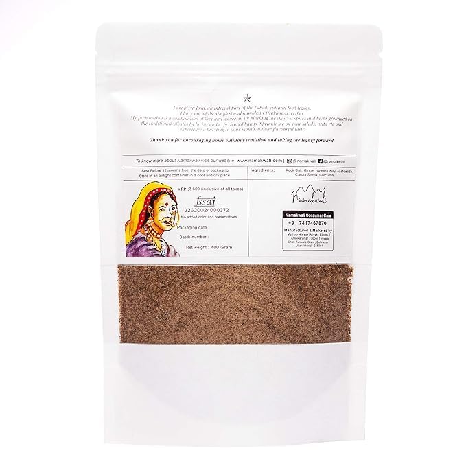 Image of Namakwali Flavoured Pahadi Salt Seasoning Mix (Garlic, Mix & Ginger) | Hand Grounded On Silbatta Sprinkler, Marinade Mix | Perfect for Salad, Fruits, Curd, Fries, Sweet Corn, Makhana, Papad, Sandwich, Buttermilk & Noodles | 600g (Pack of 3) | SharkTank India