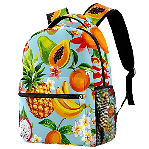 Sac à dos de voyage motif dragon et papaye pour le collège et les sorties