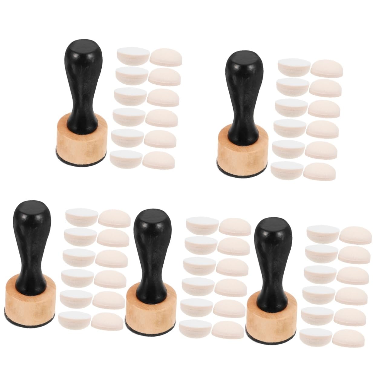 Operitacx 5sets Spugne Per Pittura Con Timbri Strumenti Creativi Per Attività Artistiche Scuola e Feste Di Compleanno Facili Da Pulire e Riutilizzabili Per Adulti