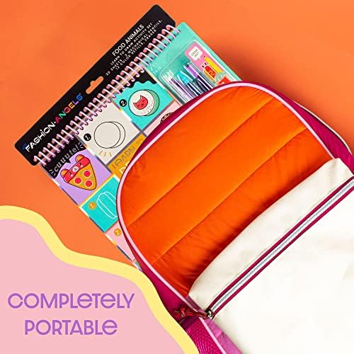 Fashion Angels Step-by-Step Learn to Draw Food Animals Portfolio, Includes 30 Sheets, 3 Mechanical Pencils & More, Instructional Cute Sketch Book