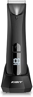 Sponsored Ad - Body Hair Trimmer for Men, Kibiy Electric Groin Hair Trimmer with Wireless Charging Dock, Body Groomer for ...