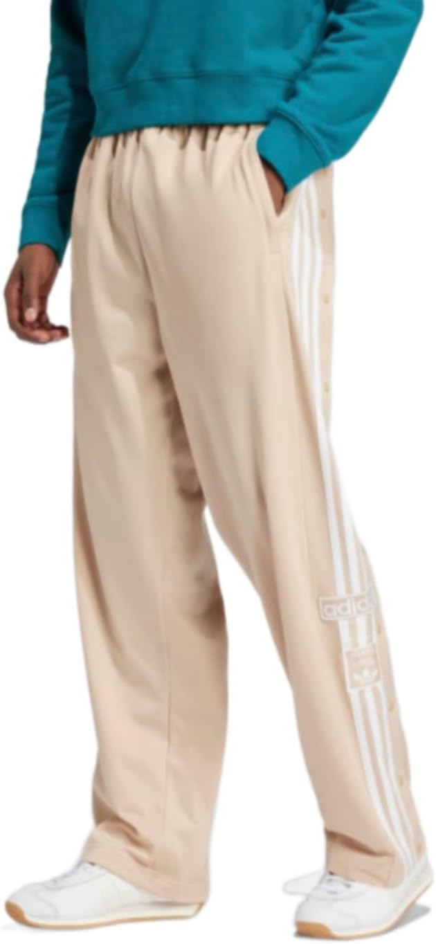 adidas Mens Adibreak Break Away Loose Fit Basketball Warm Up Pants (US, Alpha, XX-Large, Regular, Tall, Wonder White)