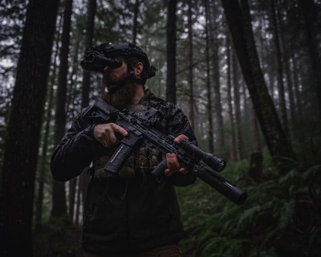 ATN NVGOPS3142W PS31-2 Dual Tube Night Vision Goggle/Binocular BNVD 40 FOV, Gen2+, 60-64lp/mm - P45 White Phosphor