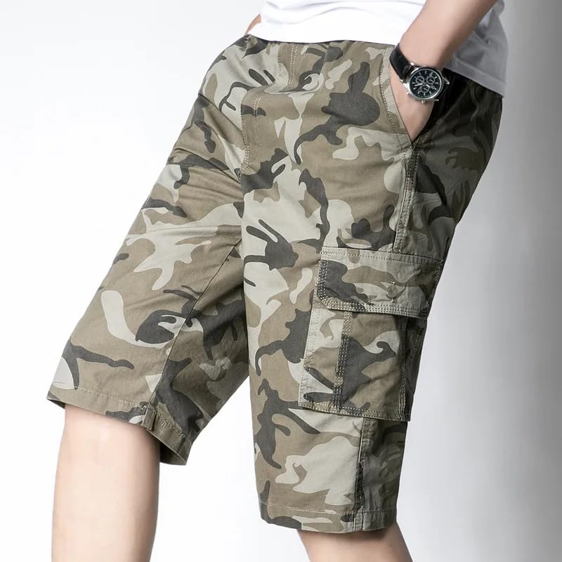 Short cargo décontracté pour homme résistant aux déchirures coupe ample de travail