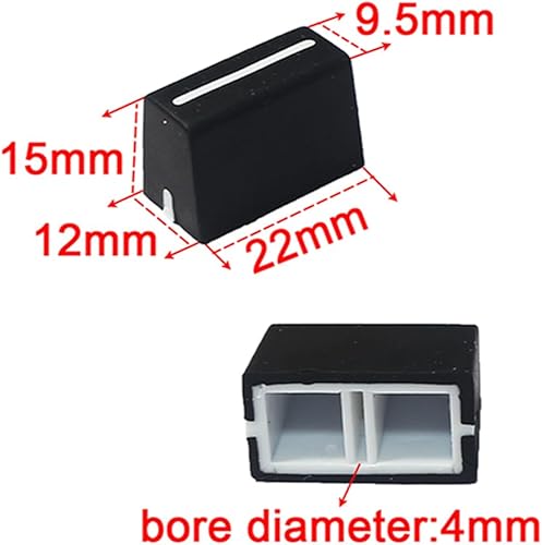 Miniatura 5 de 5 piezas de perillas universales de repuesto para controlador de DJ, mezclador, consola Pioneer Pioneer DJM, DDJ, XDJ, Denon Numark AKAI RANE VESTAX