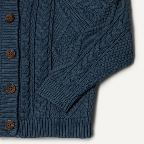 Image of Amazon Essentials x Sofia Grainge Unisex Toddlers and Babies' Cable Knit Cotton Fisherman Cardigan Sweater